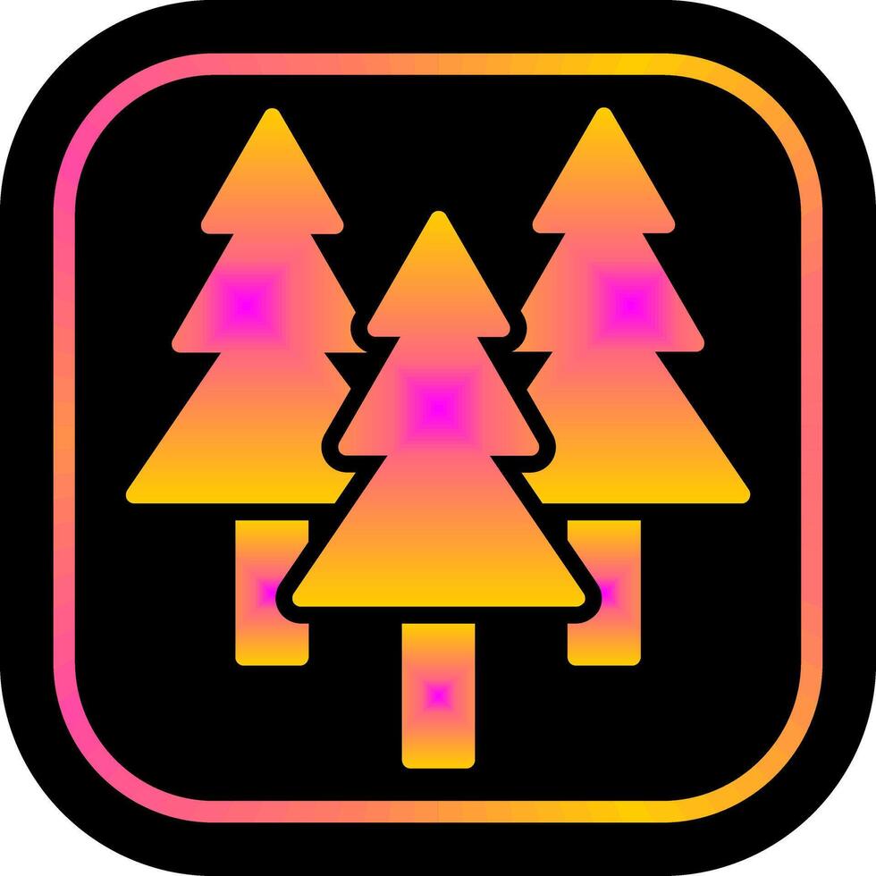 Evergreen Tree Icon Design vector