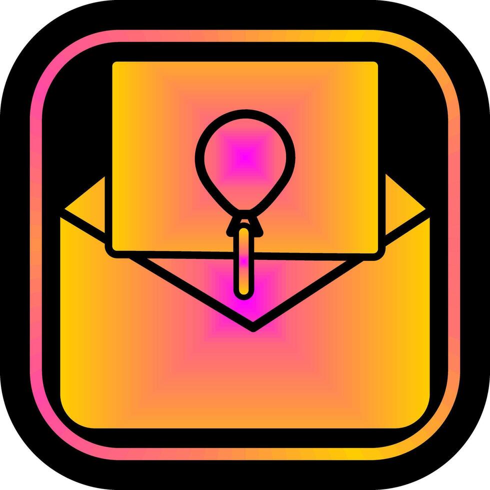 Party Invitation Icon Design vector