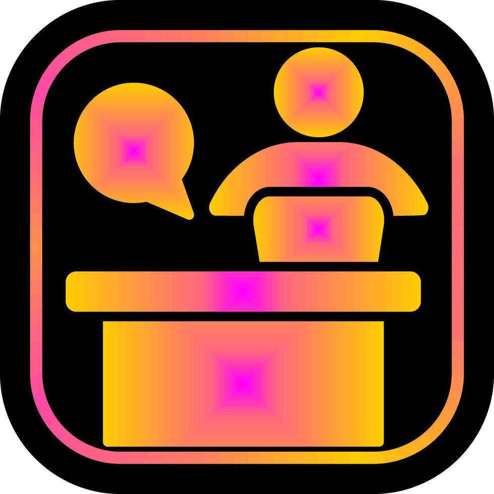 Service Desk Icon Design vector