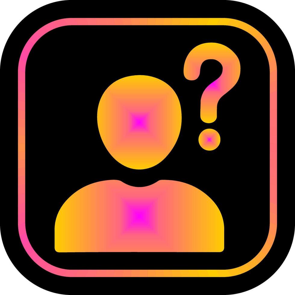Confused Person Icon Design vector