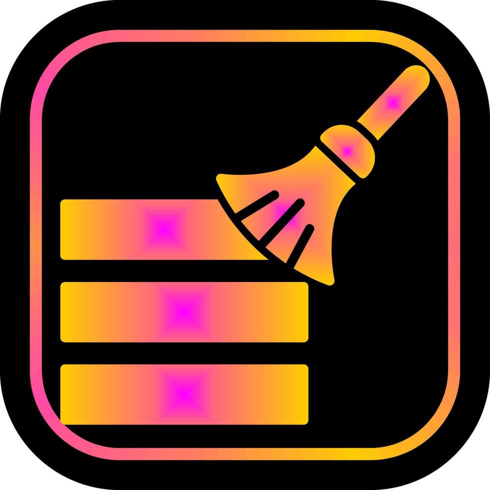 Data Cleaning Icon Design vector