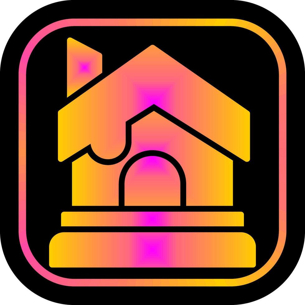 Snowhouse Icon Design vector