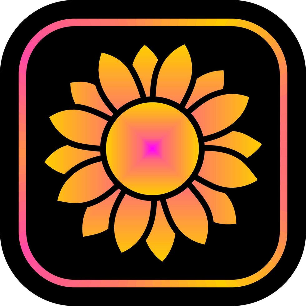 Sunflower Icon Design vector