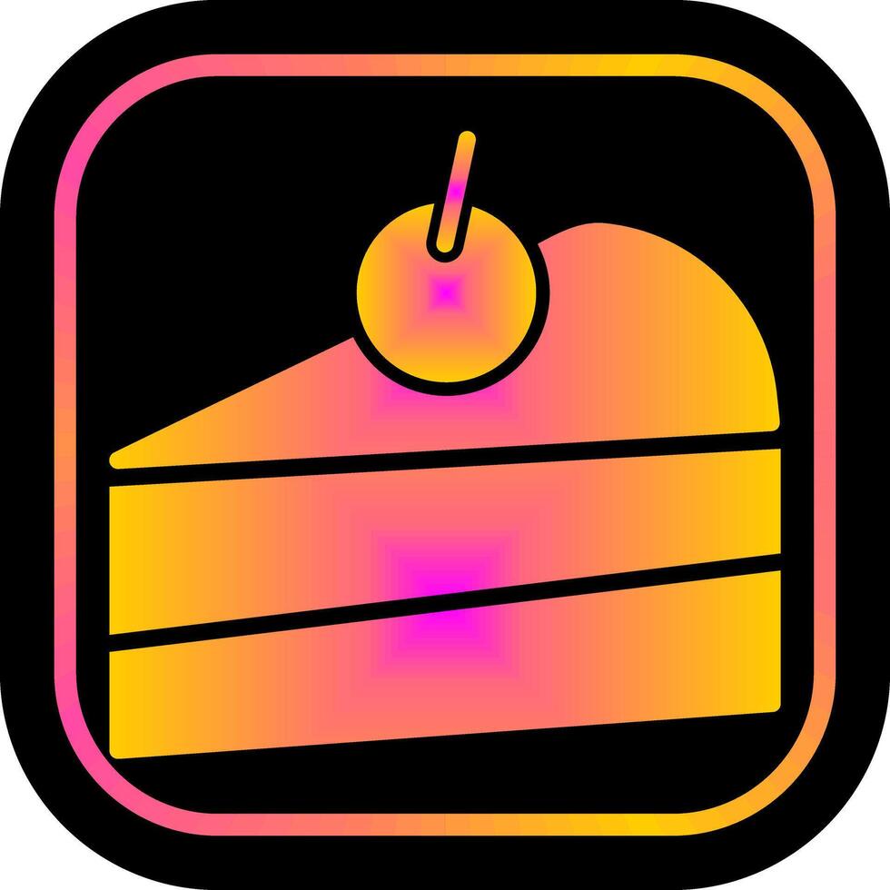Cake Slice Icon Design vector