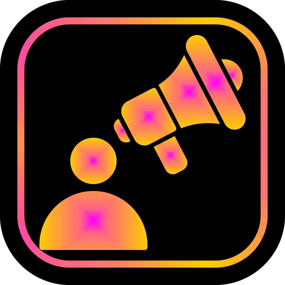 Advertiser Icon Design vector