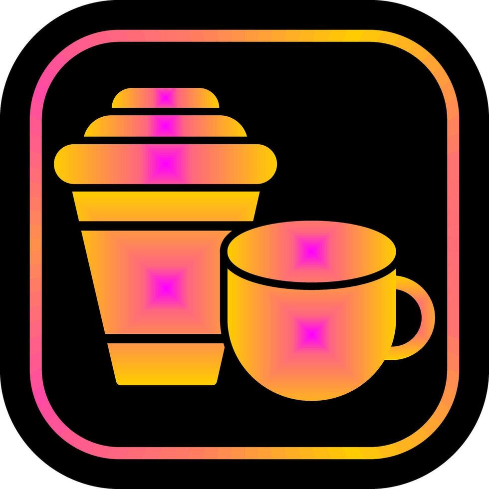 Coffee or Tea Icon Design vector