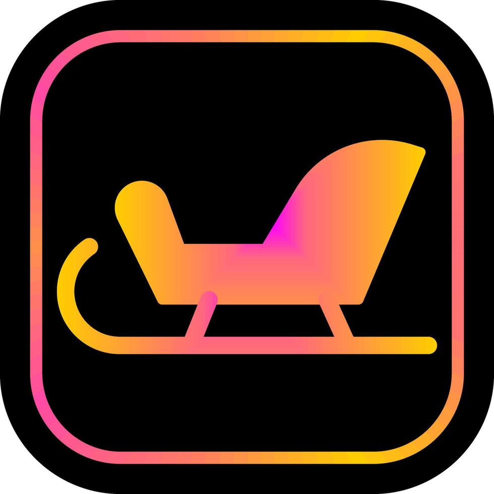 Sleigh Icon Design vector