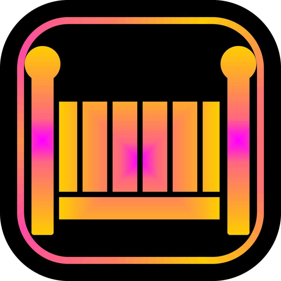Nursery Cots Icon Design vector