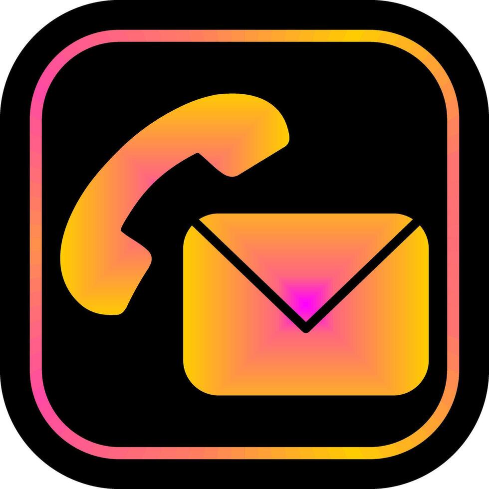 Support Email Icon Design vector