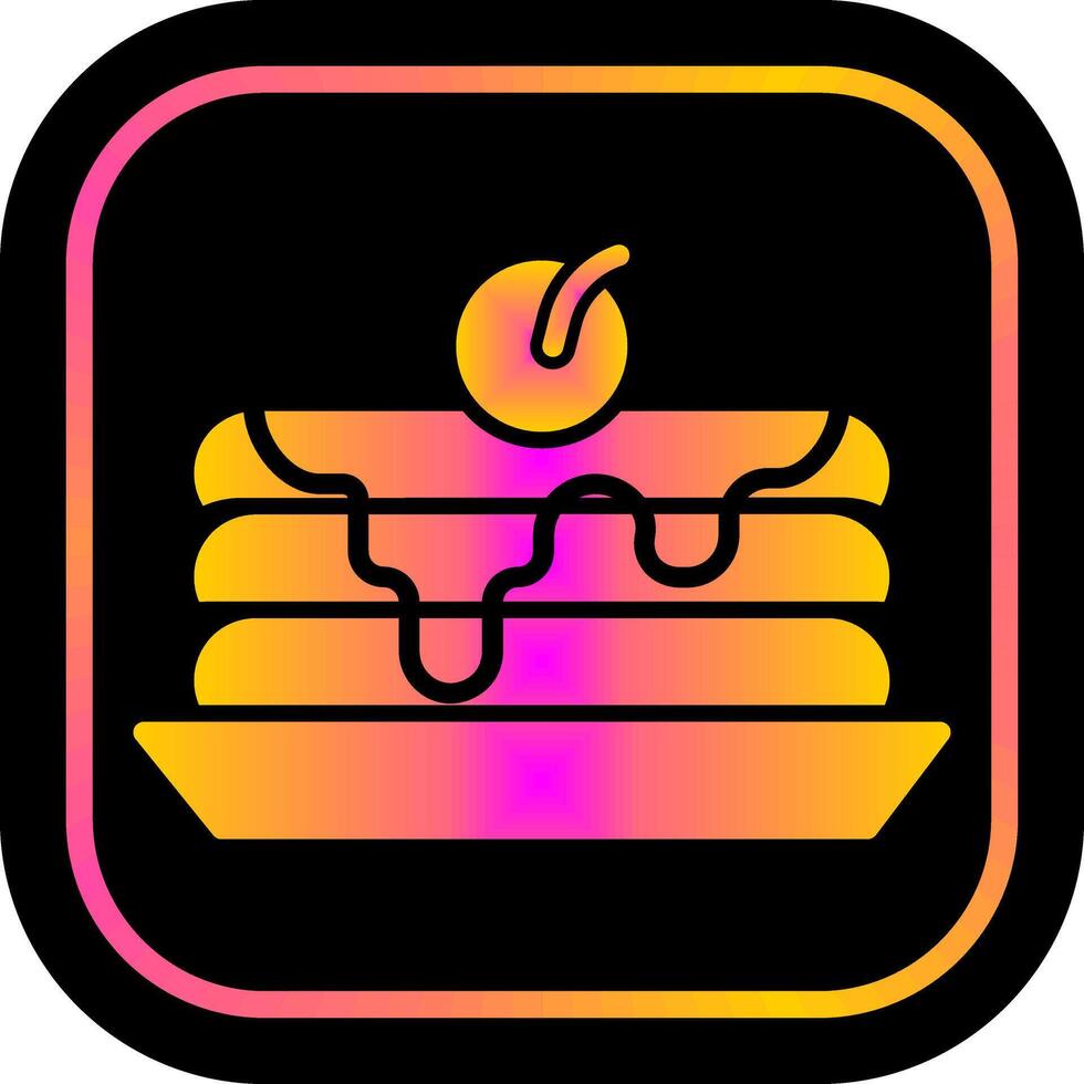 Pancakes Icon Design vector
