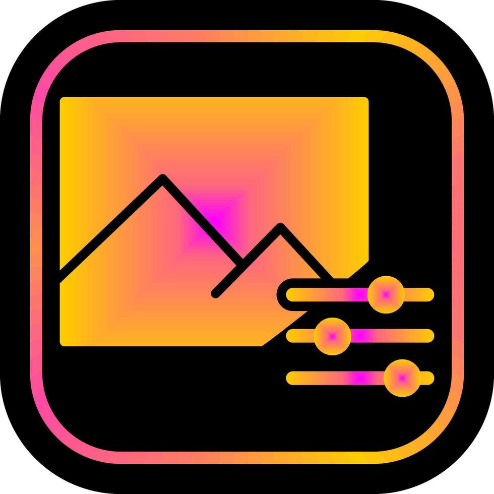 Photo Editing Tools Icon Design vector