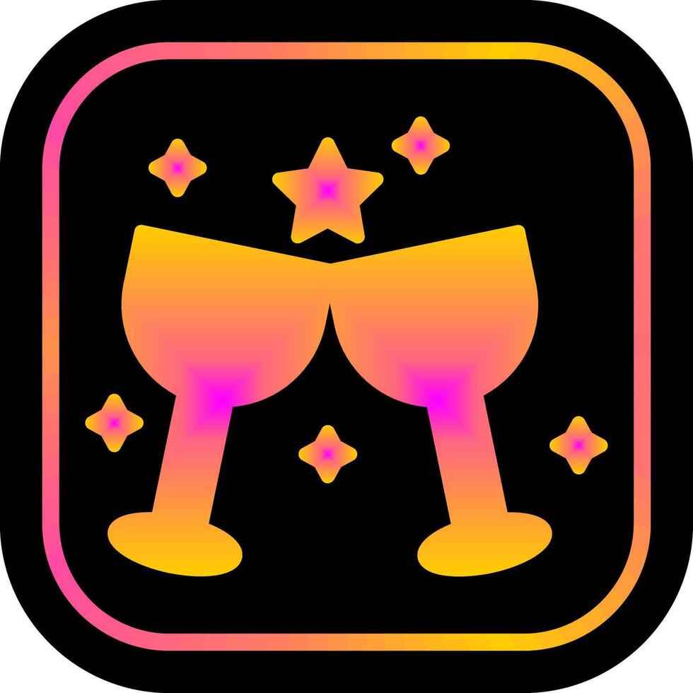 Wine Party Icon Design vector