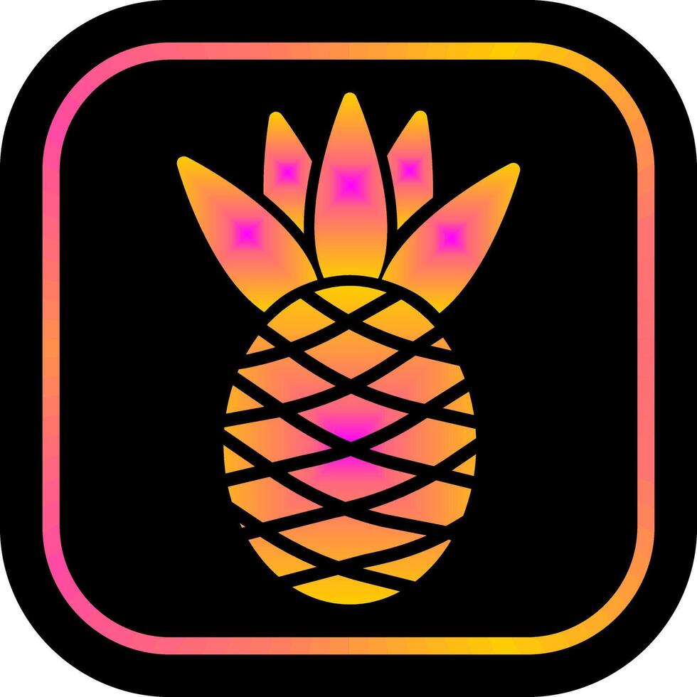 Pineapple Icon Design vector