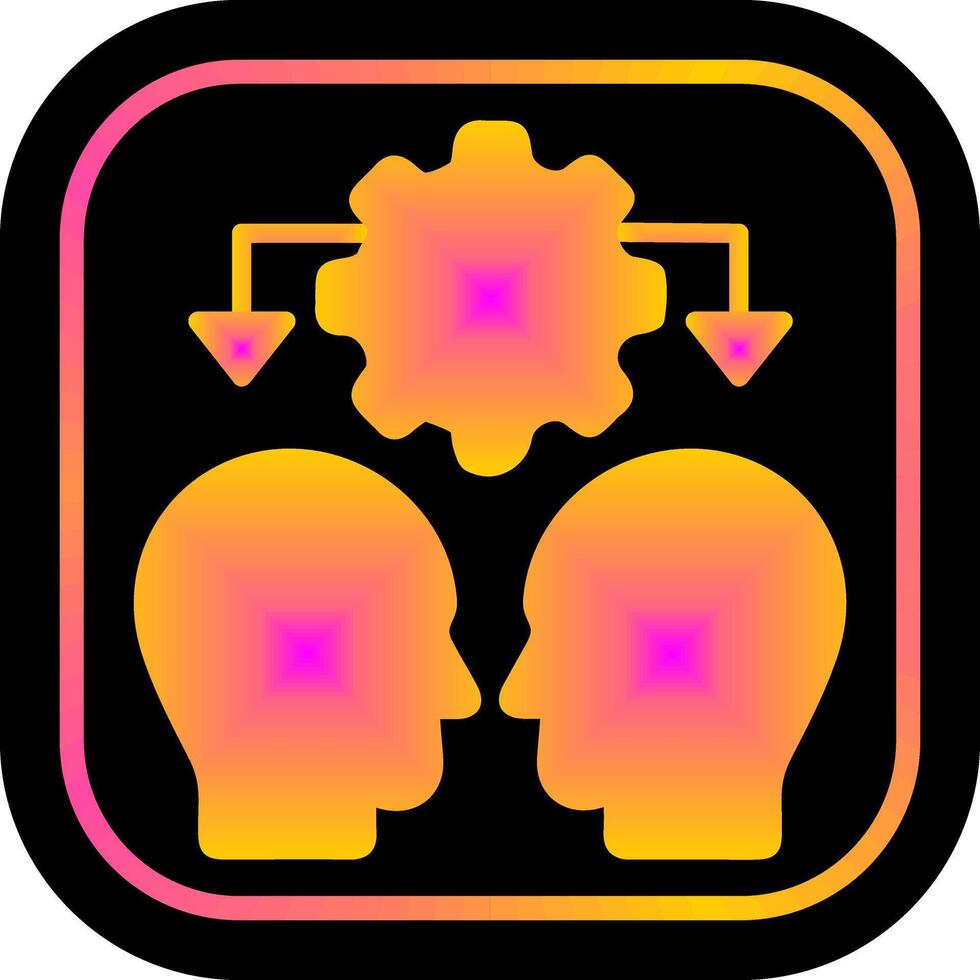 Conflict Management Icon Design vector