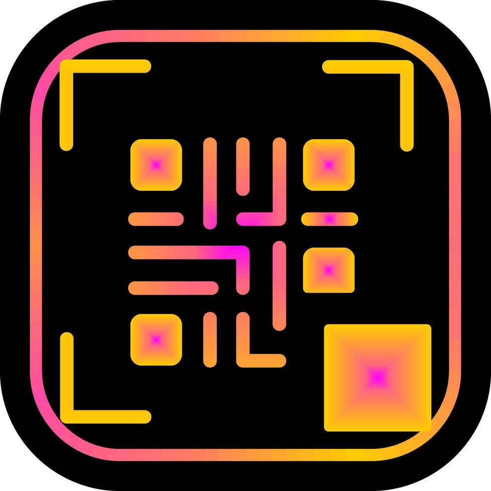QR Code Link Icon Design vector