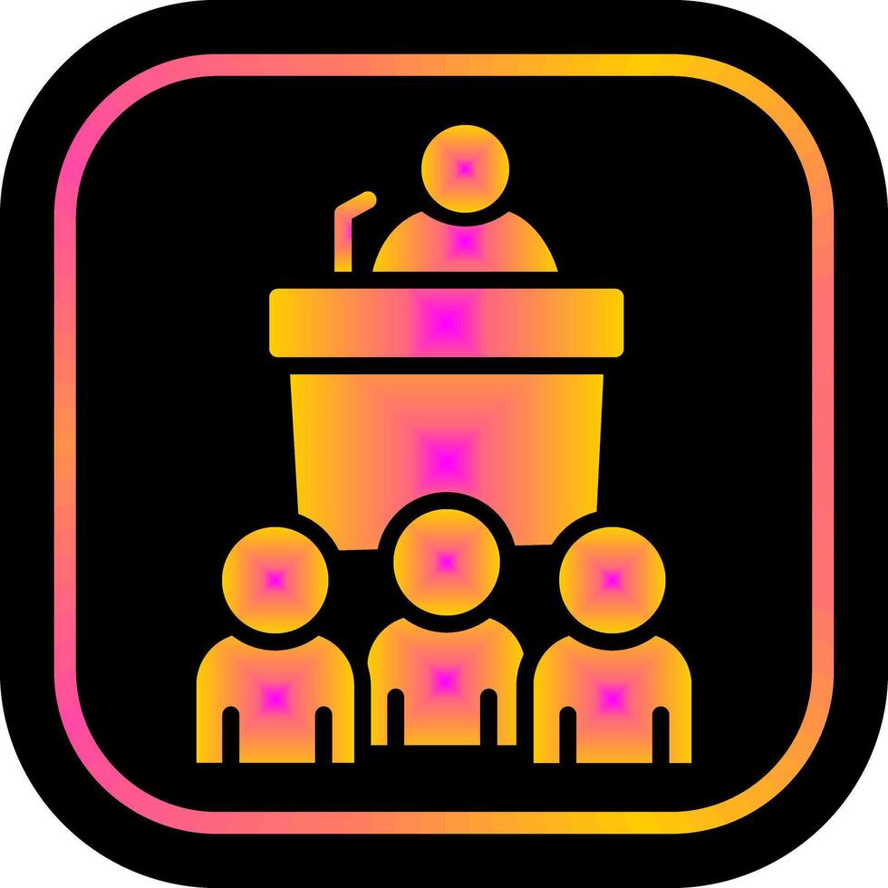 Press Conference Icon Design vector
