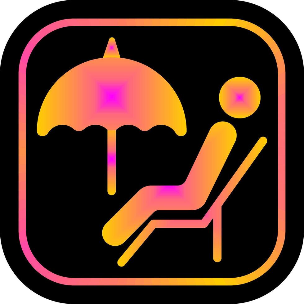 Relaxing Day Icon Design vector