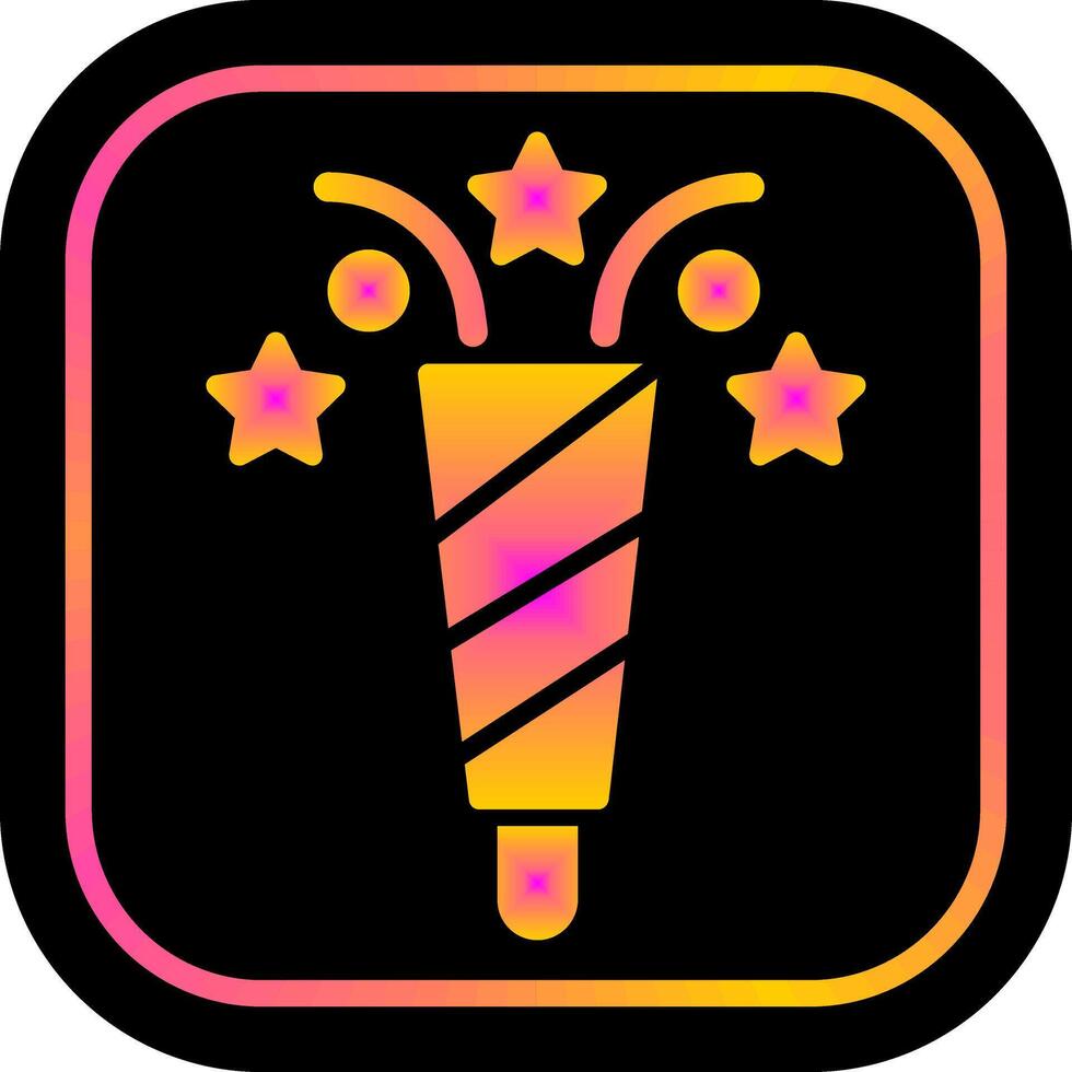 Popper Icon Design vector