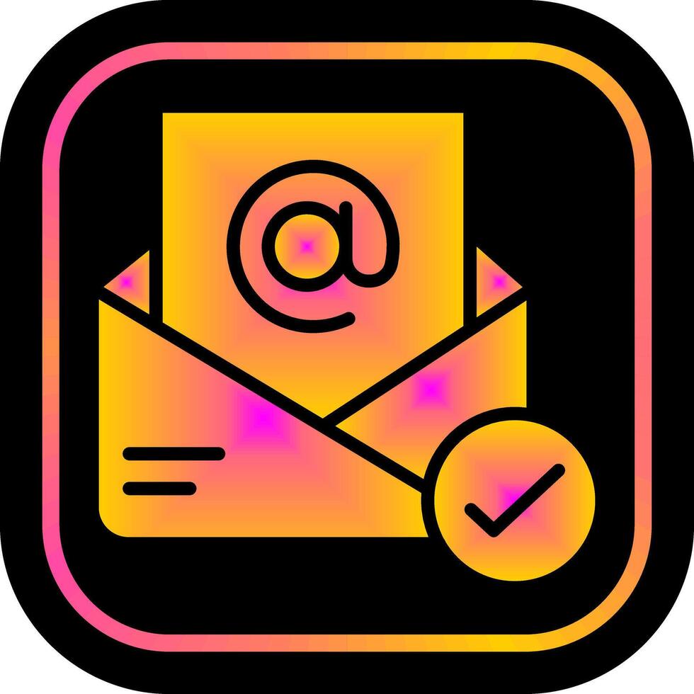 Registered Mail Icon Design vector