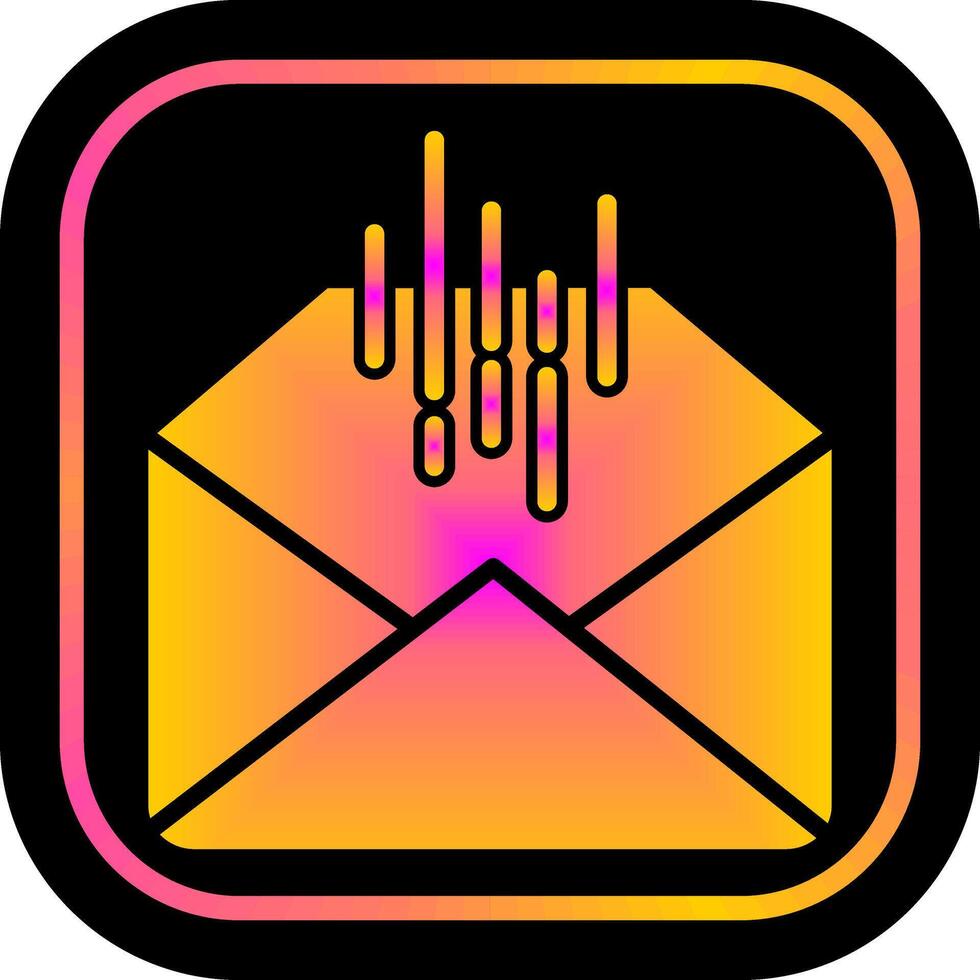 Mail Sorting Icon Design vector