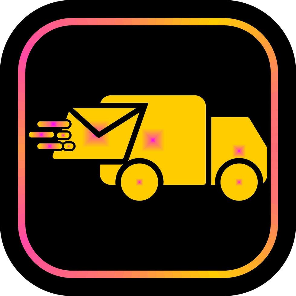 Mail Truck Icon Design vector