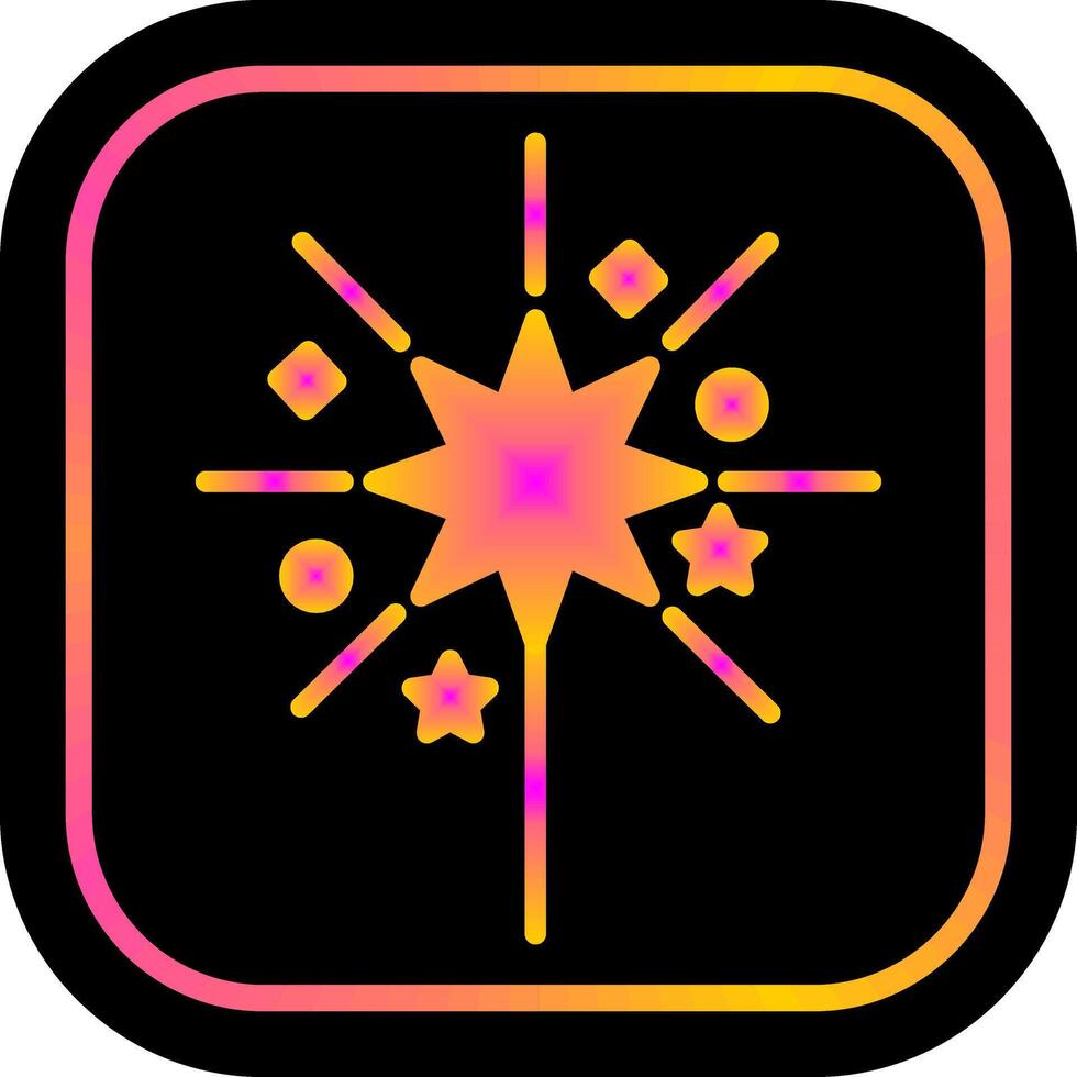 Sparklers Icon Design vector