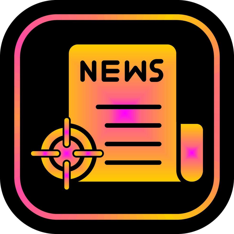 News Scoop Icon Design vector