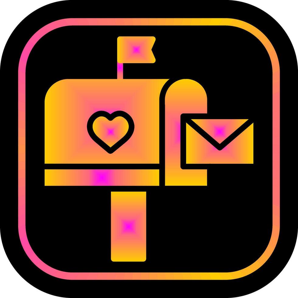 Mailbox with Mail Icon Design vector