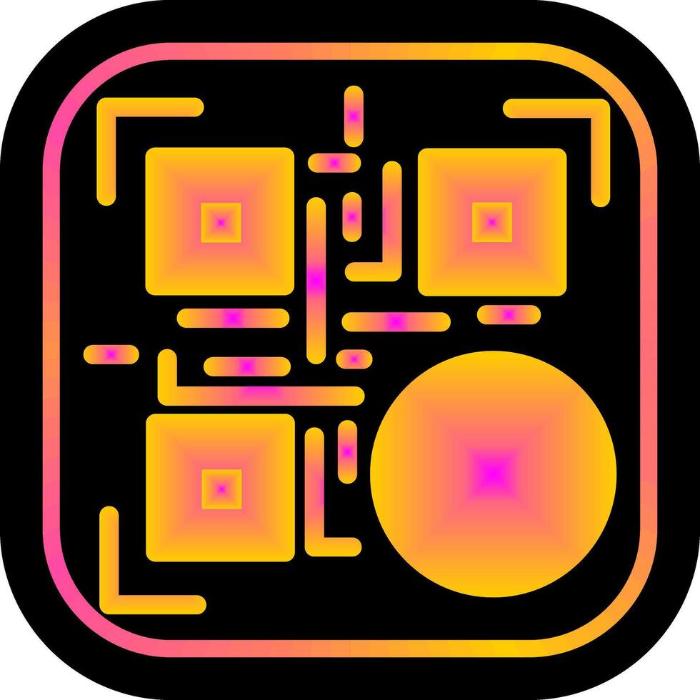 QR Code Menu Icon Design vector
