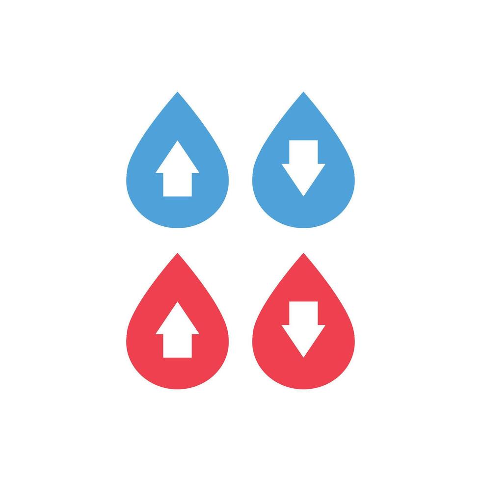 Water drop icon. Flat design style eps 10. Water drop icon in flat style. Drop illustration on white isolated background. Droplet business concept. vector