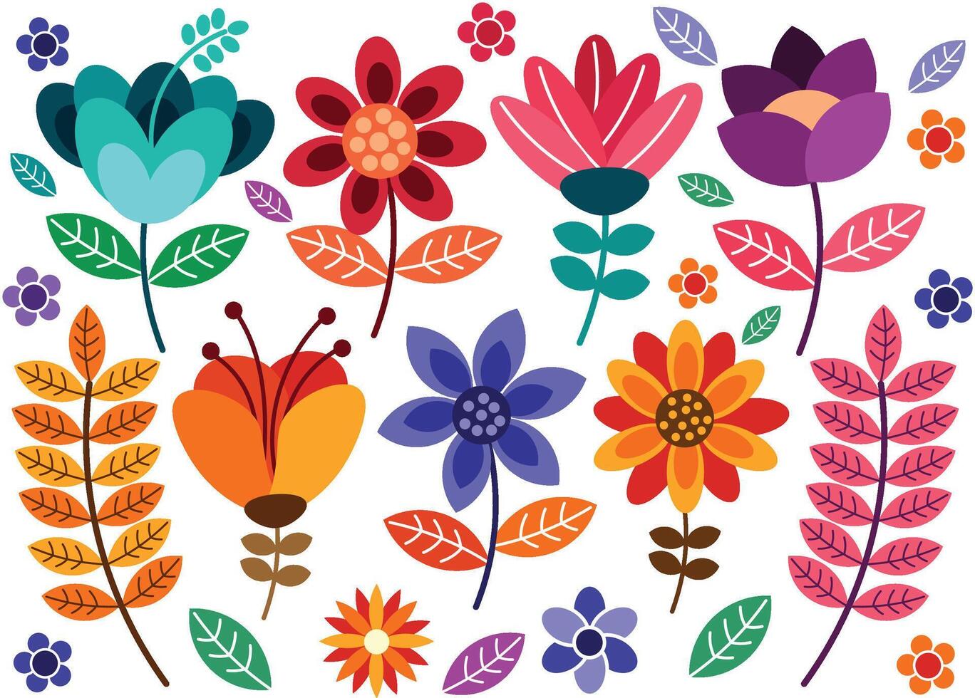 Colorful Flower Illustration vector