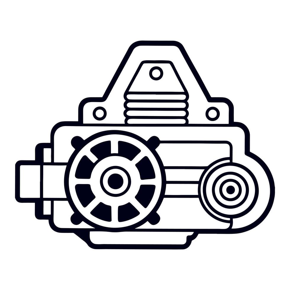 Colorful Electric Generator Graphics vector