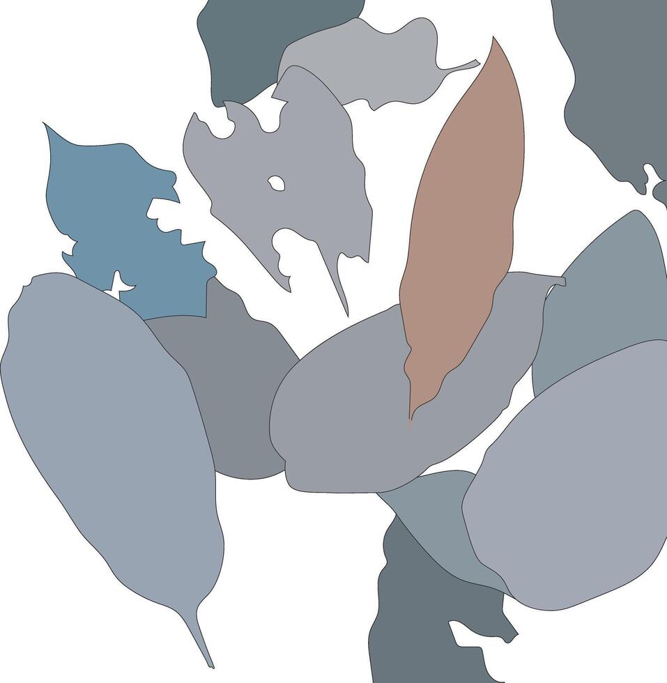 dry leaves abstract pattern illustration vector