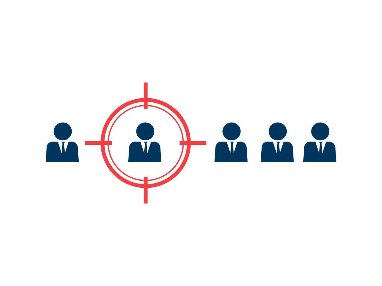 Target Audience Icon, Accurate Target. vector