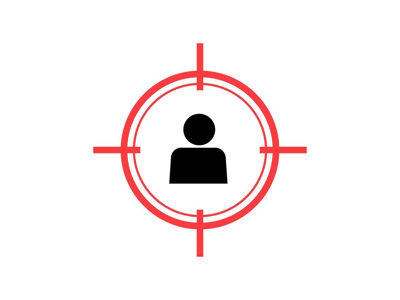 Target Audience Icon, Accurate Target. vector