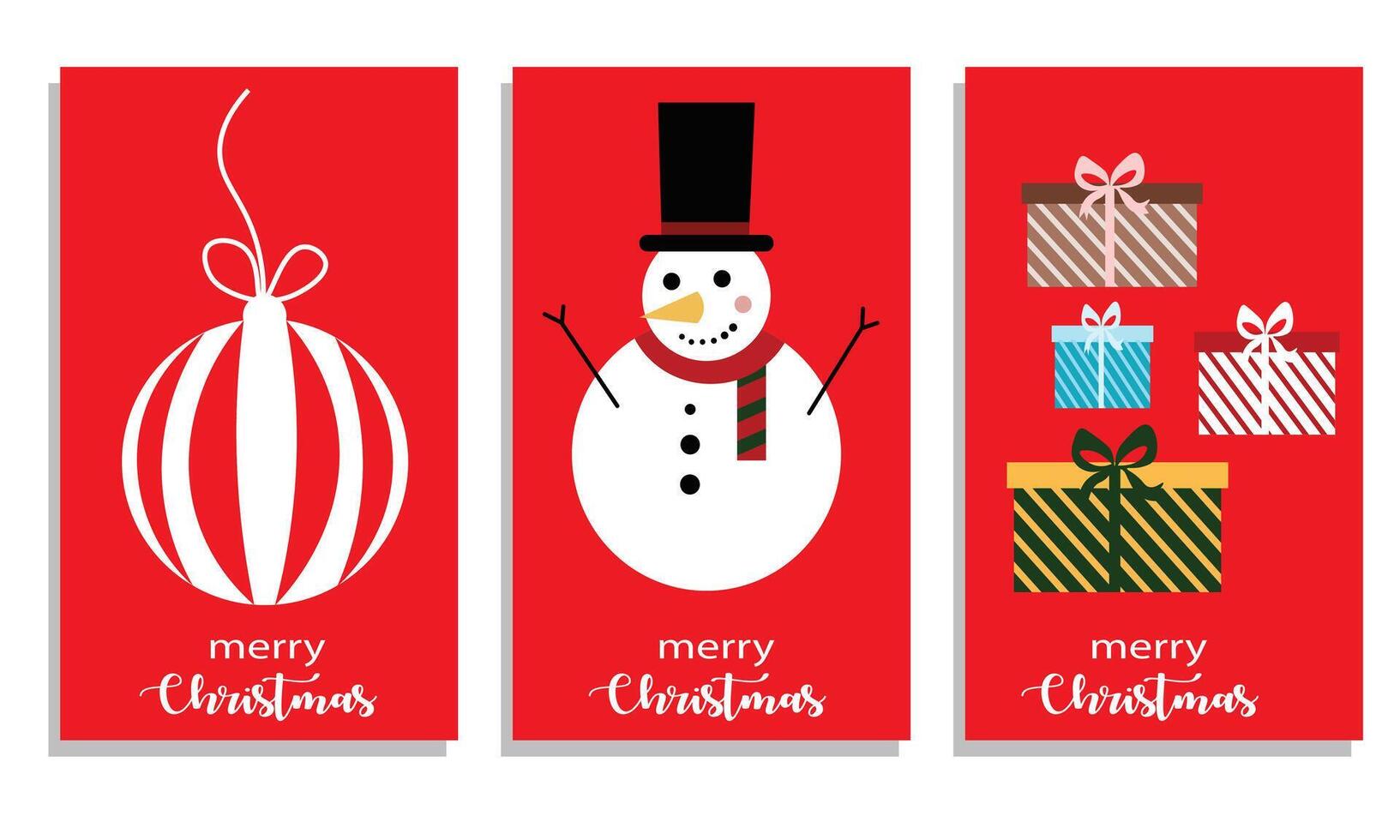 Christmas greeting card design vector