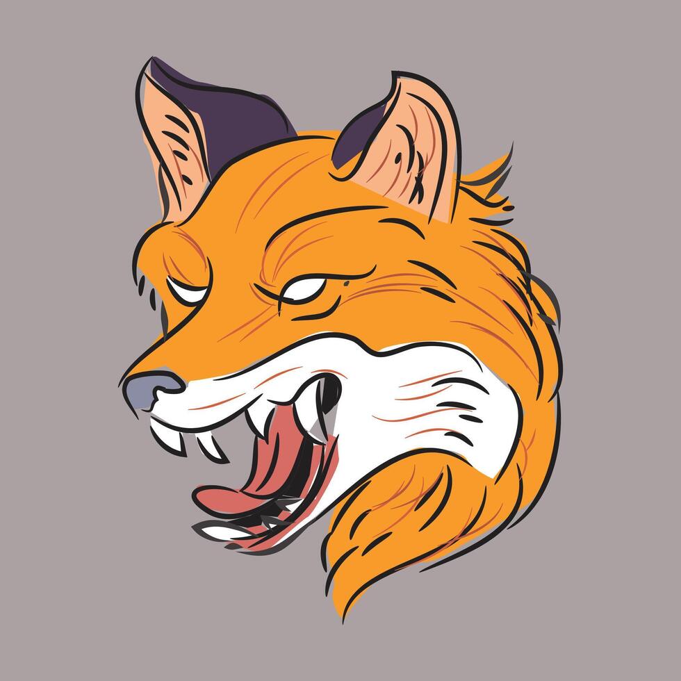 Wild Dog Illustration vector