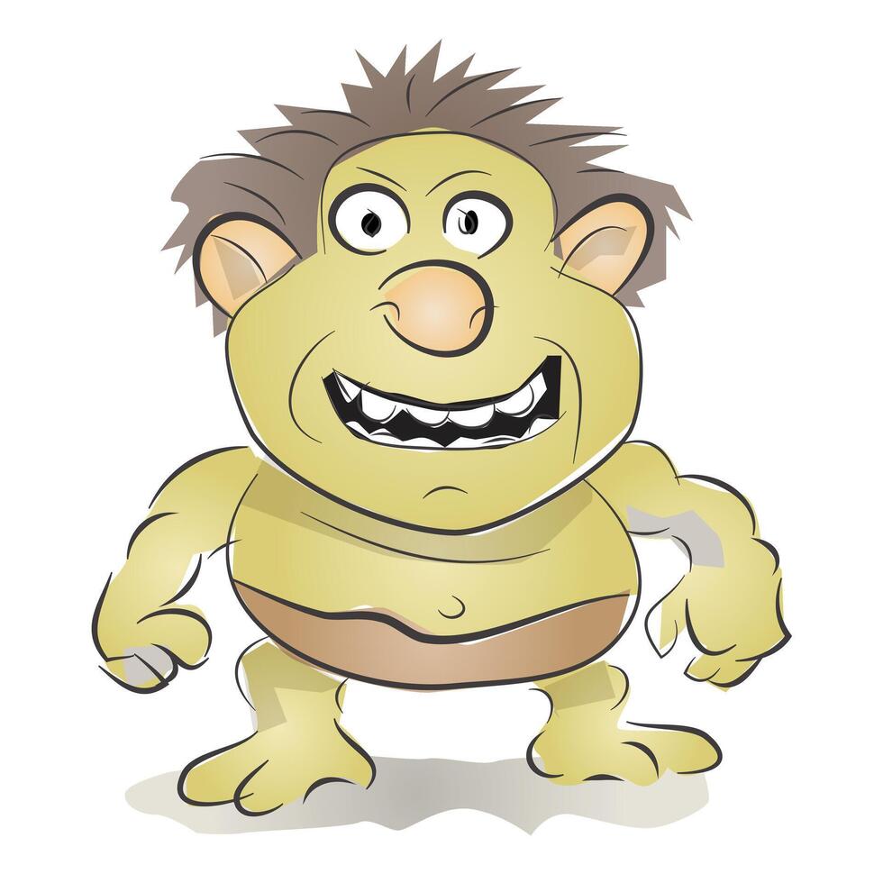 Cartoon Troll Illustration vector