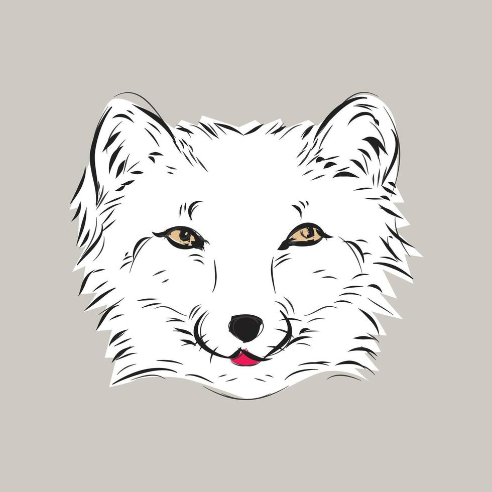 Fox Head Sign and Illustration vector