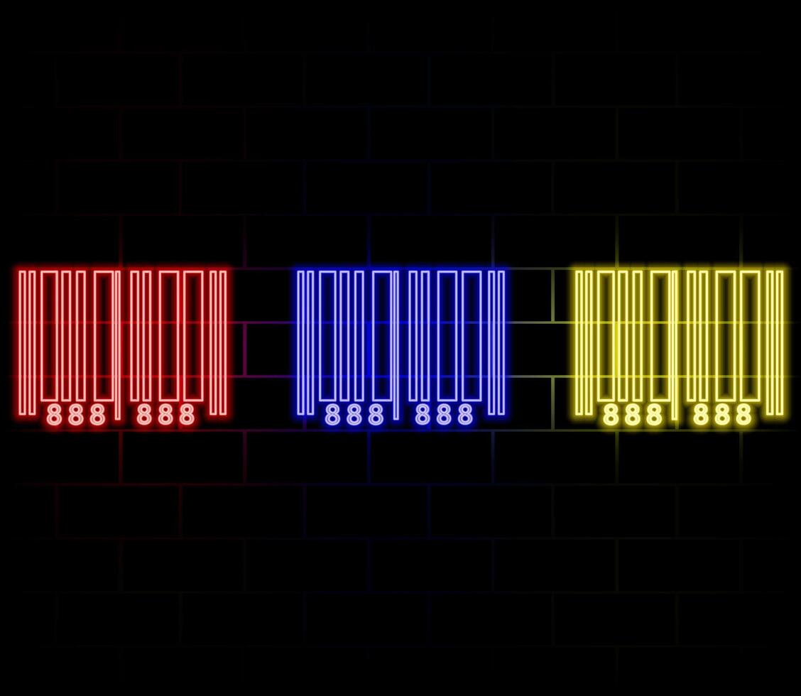 bar code search icon. Element of logistics icons for mobile concept and web apps. Neon bar code search icon can be used for web and mobile apps vector