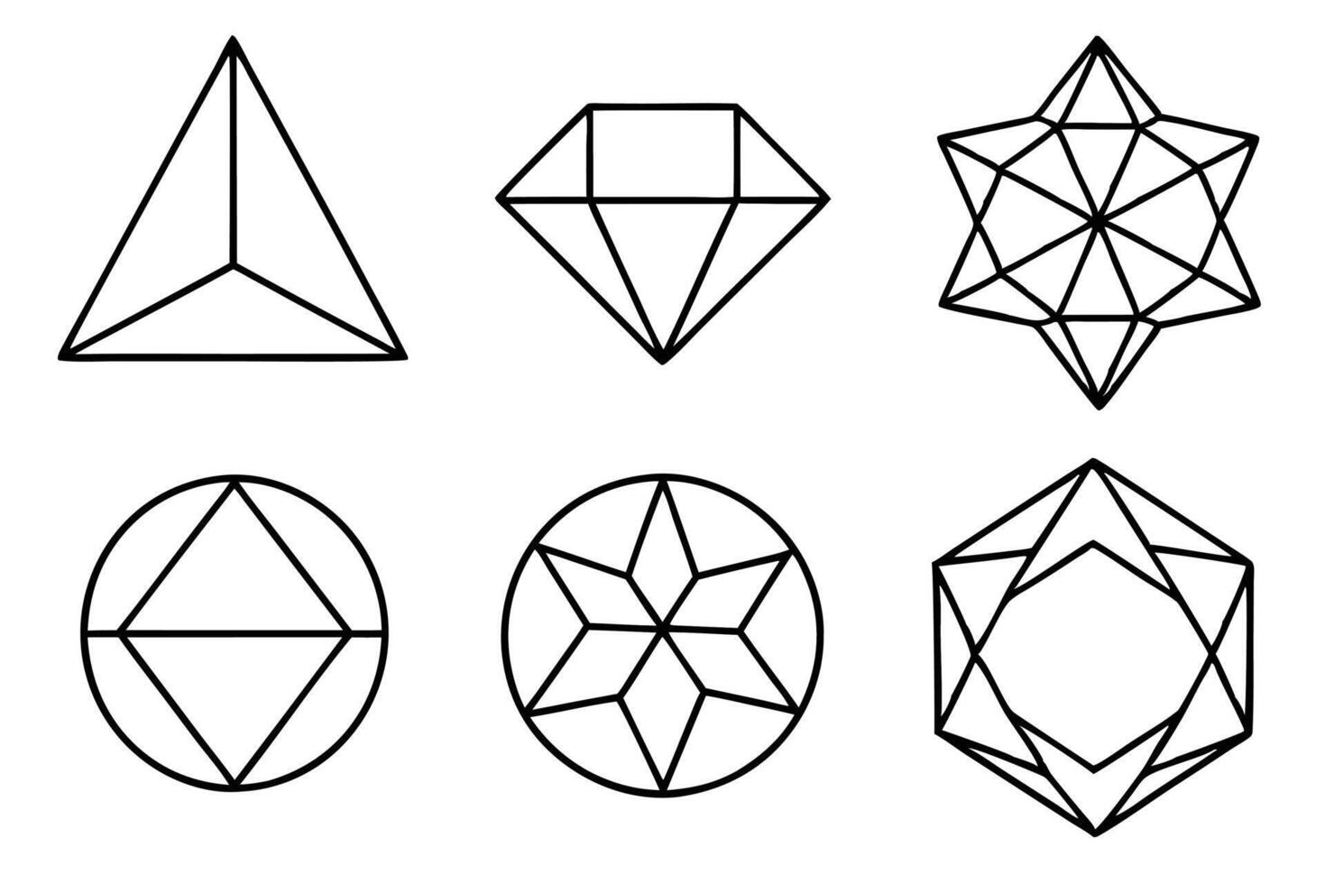 Geometric Line Art Illustration Combining Elegance with Structured Design vector