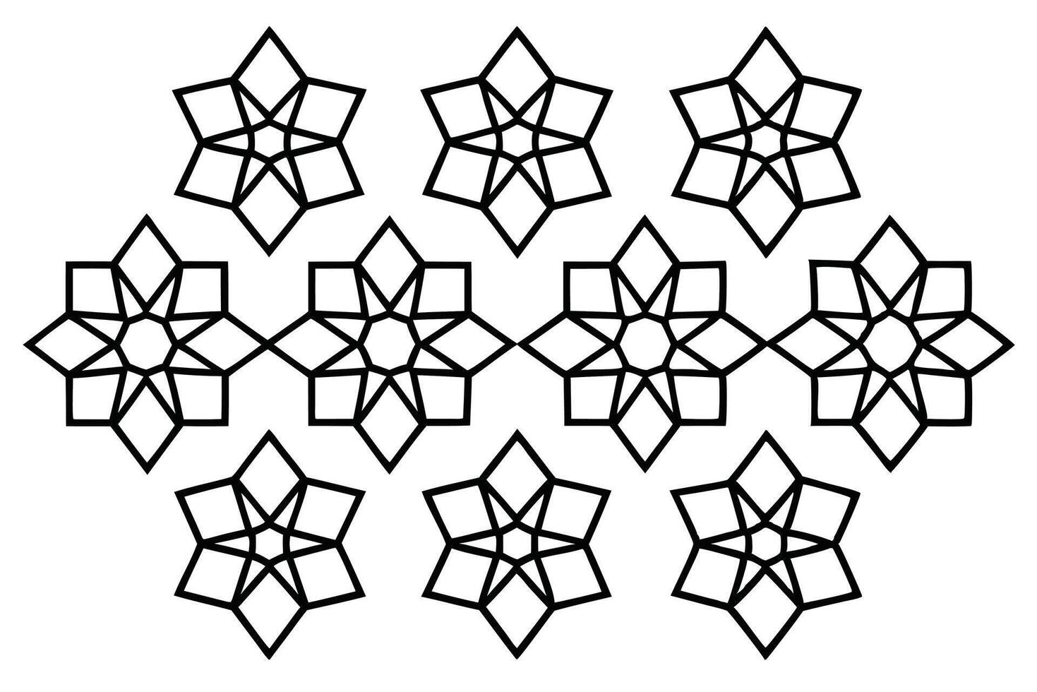 Geometric Line Art Illustration of Modern Abstract Design Patterns vector