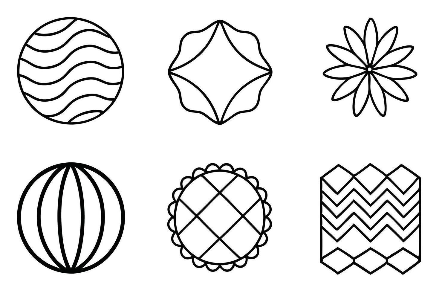 Fabric line art illustration explores the beauty of textile design lines vector