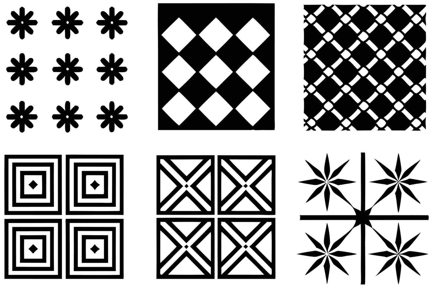 Fabric line art illustration embraces geometric shapes in textile art design vector