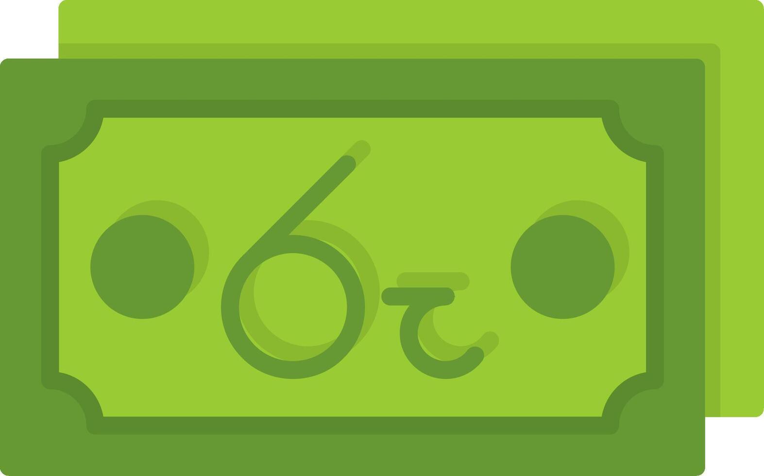 Sri Lankan Rupee Note Flat Style Icon Design vector