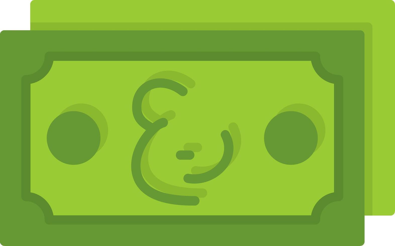 Omani Rial Note Flat Style Icon Design vector