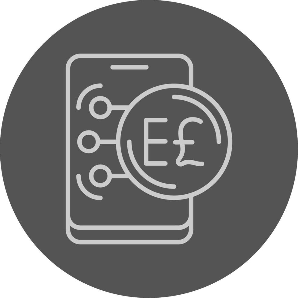 Egypt Currency Outline Style Icon vector