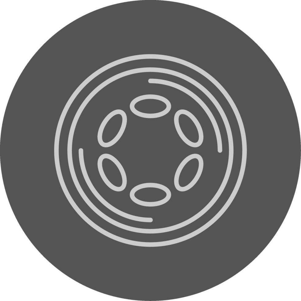 Polkadot Outline Style Icon vector