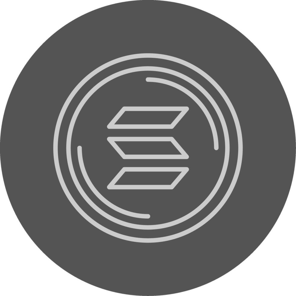 Solana Outline Style Icon vector