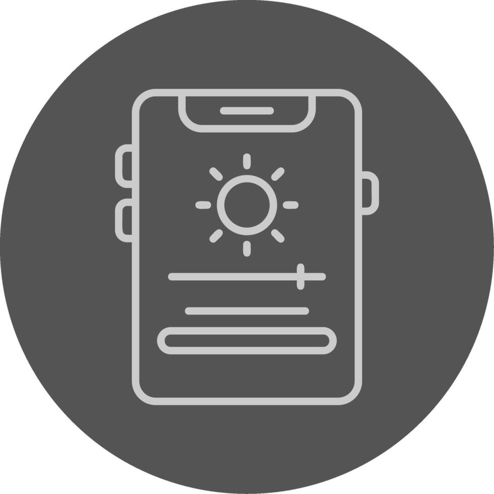 Adaptive brightness Icon Design vector